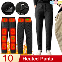 2025 Winter Thermal Hiking Pants Heating Underwear USB Electric Heated Pants Ski Wear Heater Sports Thermal Motorcycle Pants