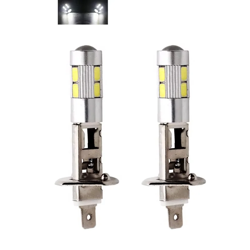 2Pcs H1 H3 12V 5630 6000K DC LED Car Lamp Headlight Lamps Driving Light Bulb Motorcycle Lamp Car Accessory Auto Light Fog