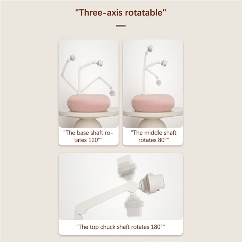 A34M-Mobile Phone Pillow Holder Bed Sofa Lap Adjustable Soft Pillow Stand For Iphone Xiaomi Redmi Huawei Oppo 4.7In-7.0In