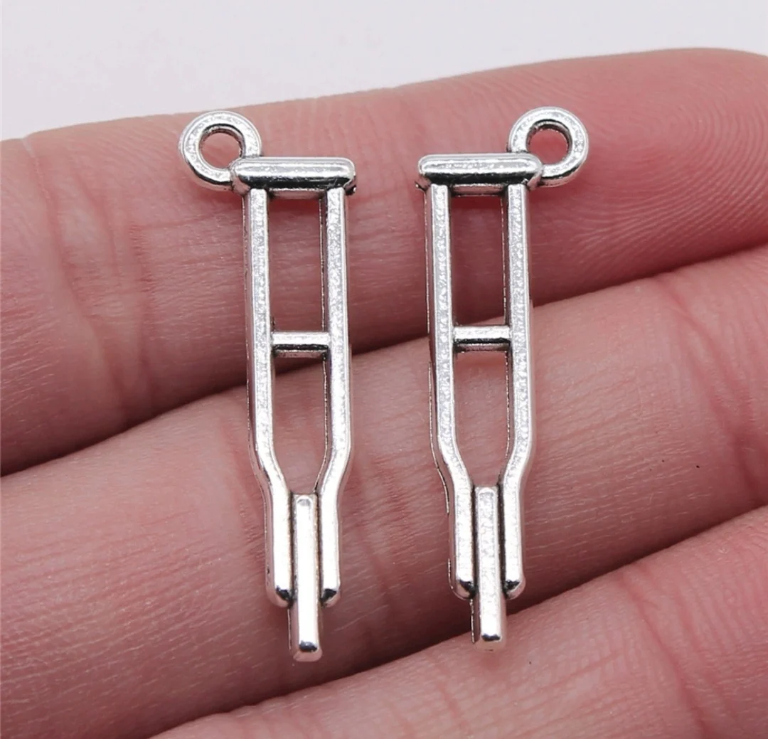25pcs 10x32mm Zinc alloy metal tibetan silver plated charm T0693 for jewelry making