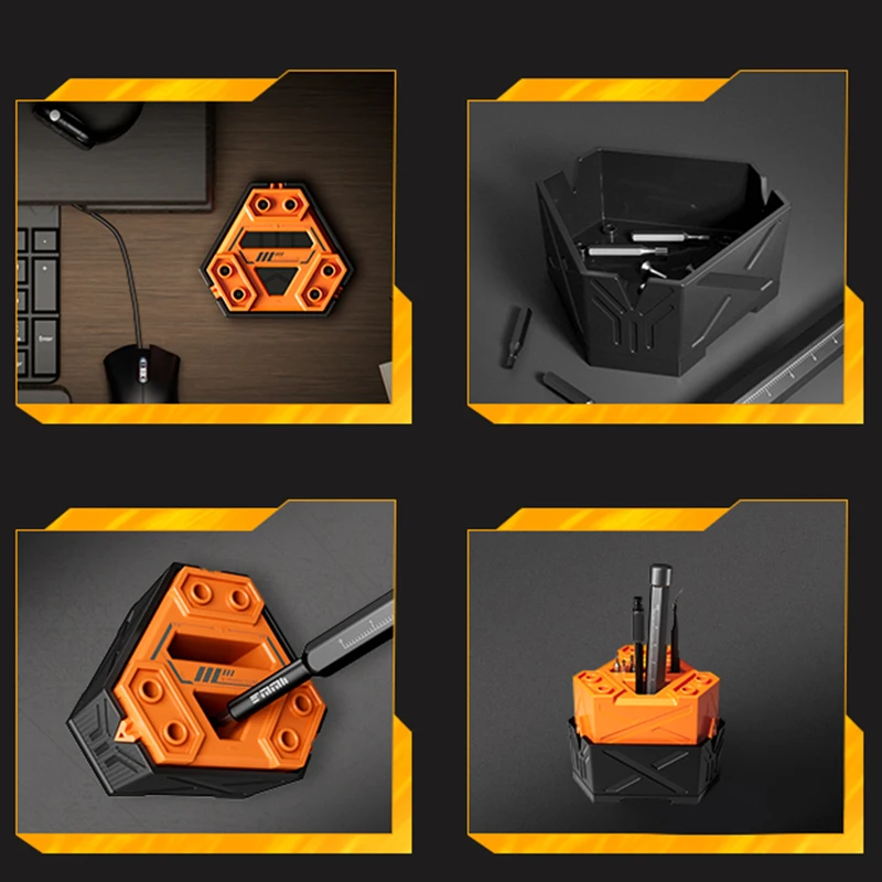 Imagem -02 - Jakemy-magnetizador Giratório Multifuncional com Caixa de Armazenamento Chave de Fenda Magnetismo Rápido Desmagnetizador Jm-z21