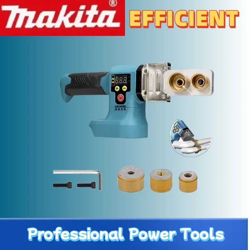 

Makita Electric Pipe Welding Machine Cordless Fuser PPR PE Soldering Iron Plastic Tube PP Heating Hot Melt Fit 18V Battery