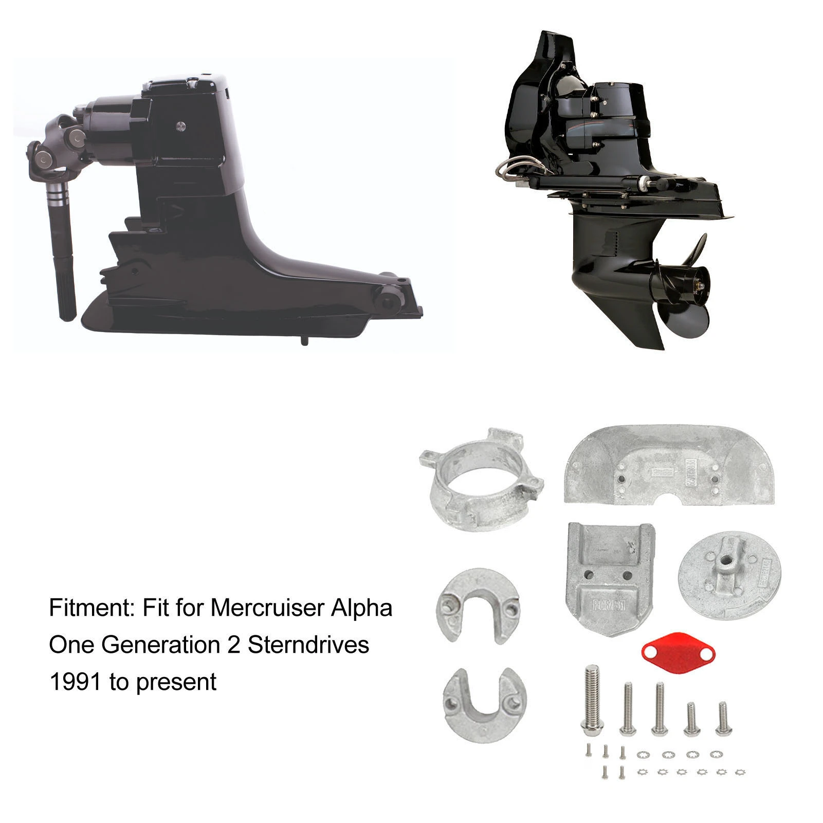 مجموعة أنود الألومنيوم لميركروزر ألفا 1 جيل 2 ستيرندريفز ، قوة عالية ، مقاومة للصدأ ، 888756Q01