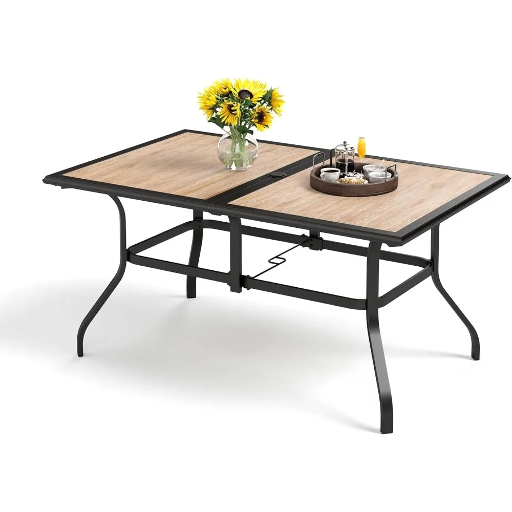 

Outdoor Table Patio Dining Table Metal Outdoor Table for Lawn Garden
