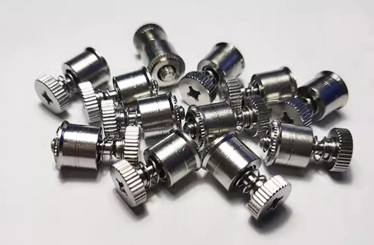 PF7MF-M3M4/440/632/832 Self-Clinching Captive Panel Screws Heat-Treated Carbon Steel Retainer And Screw And Spring