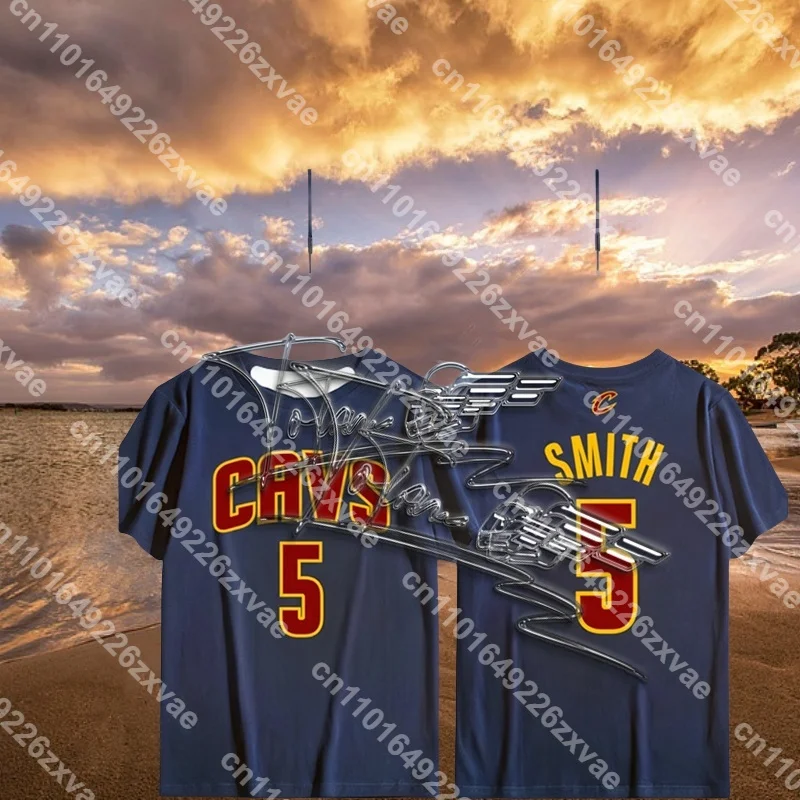 

24_25 Latest Popular Cavaliers Retro Jersey Series James No.23 Summer Daily Top Adult Round Neck T-shirt Loose Comfortable Top