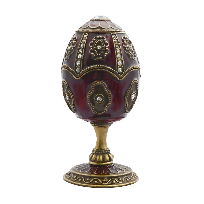 

YAFFIL Vintage Jewelry Box Christmas Easter Egg Boxes Can Hold Necklaces, Rings And Other Accessories Vintage Egg Standing Box