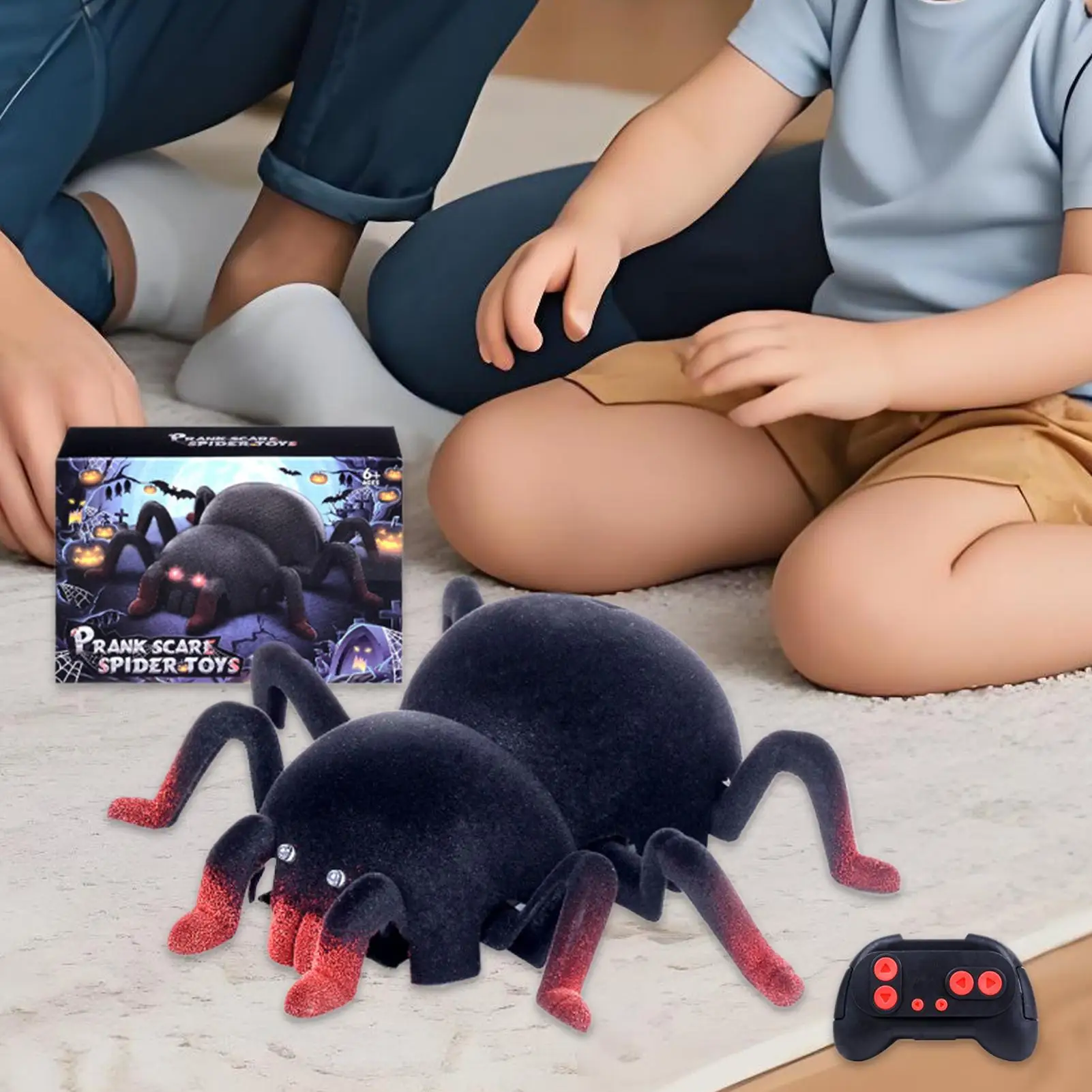 RC Spider RC juguete de broma de araña modelo Animal electrónico con patas móviles para niños de 6 años fiesta de cumpleaños al aire libre interior