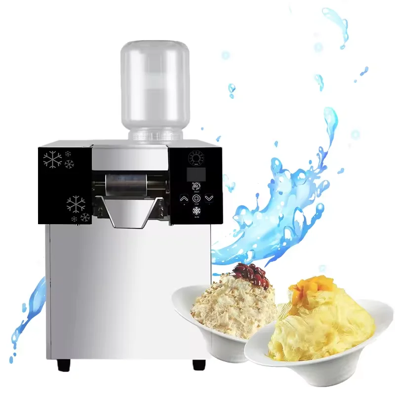 Mini Bingsu snow-ice-machine máquina de afeitar para alimentos, trituradora de hielo afeitado de copo de nieve, Idea de pequeña empresa en el hogar