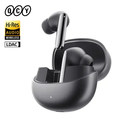 QCY MeloBuds Pro ANC Wireless Earphones Bluetooth 5.3 Hi-Res Audio with LDAC Earbuds 46dB Active Noise Cancellation Headphones