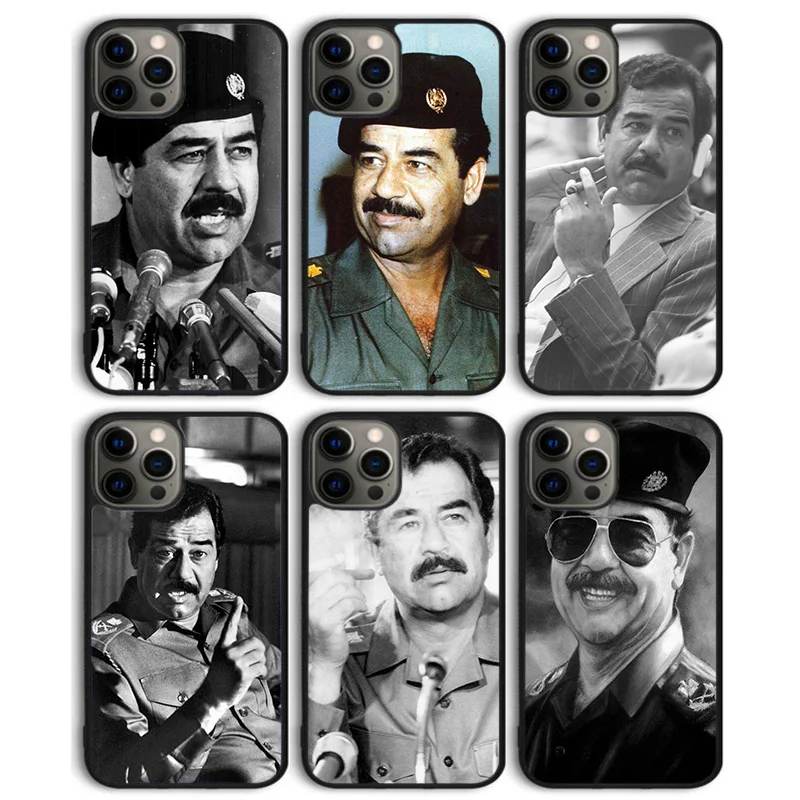 Saddam Hussein Irak Arabische Handyhülle für iPhone 17, Air 16, 15, 14, 13, 12, 11 Pro Max Plus, Rückseite