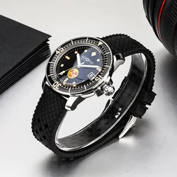 Octopus No Radiation Watch For Men SW200 Movement Automatic Mechanical Watch Sapphire Crystal 300M Waterproof Retro Diving Watch