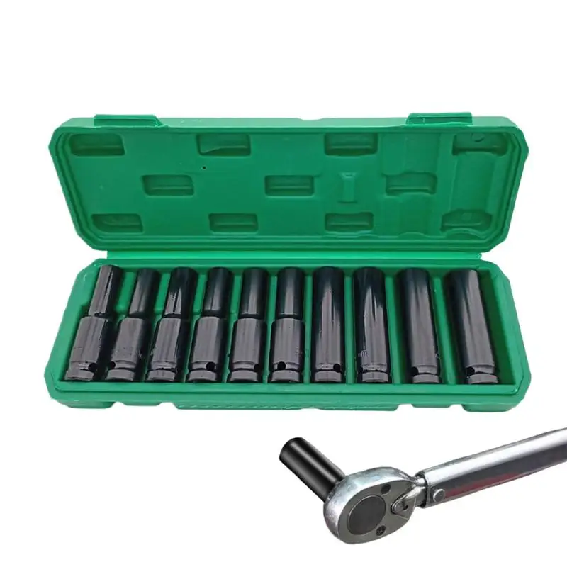 

Wrench Socket Set Portable Driver Kit Professional Shockproof Socket Tool Set For Home Maintenance Electrical Garage Workshop