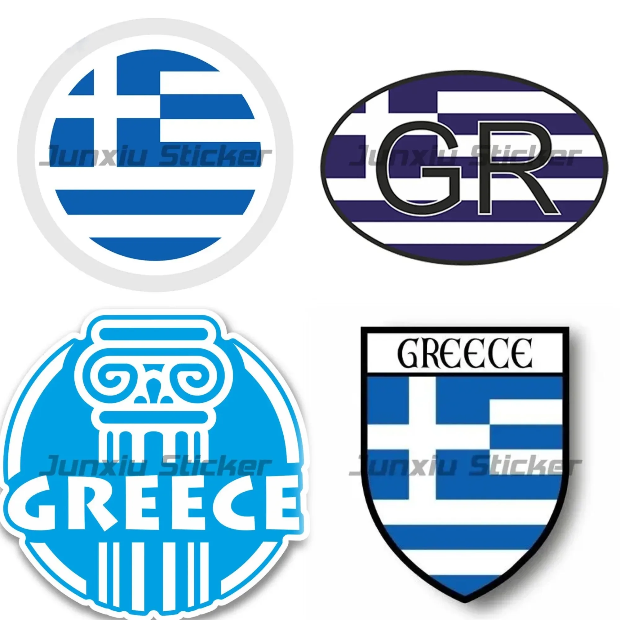 

Greece Style Letter Graphic Vinyl Sticker Funny Cool Car Decal For Window Bumper Waterproof Scratch Resistant Auto Accessories