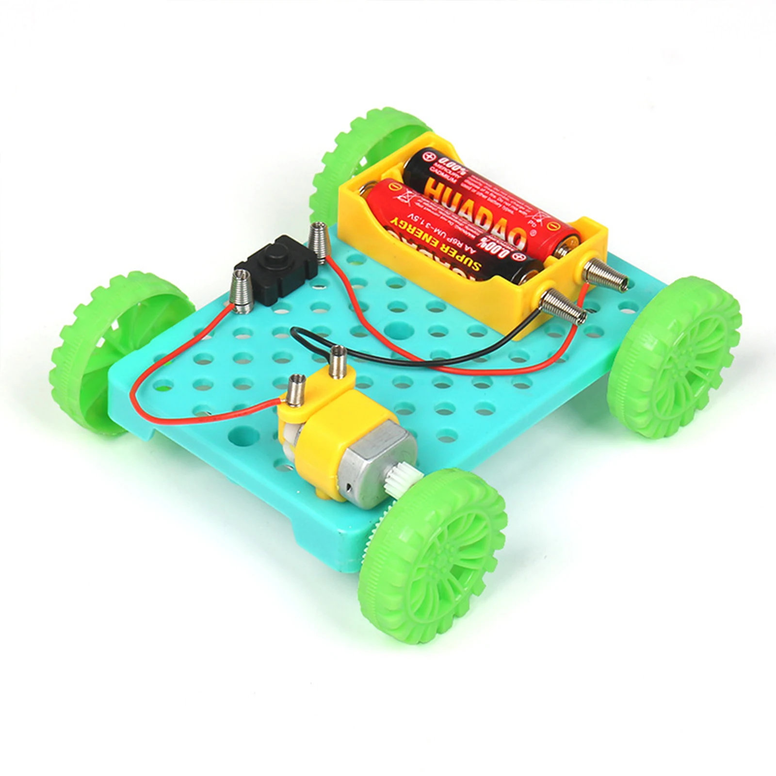 STEM Electric Car Model Blocks DIY Kids Assembling Toy Science Experiment Kit Children Educational Gift