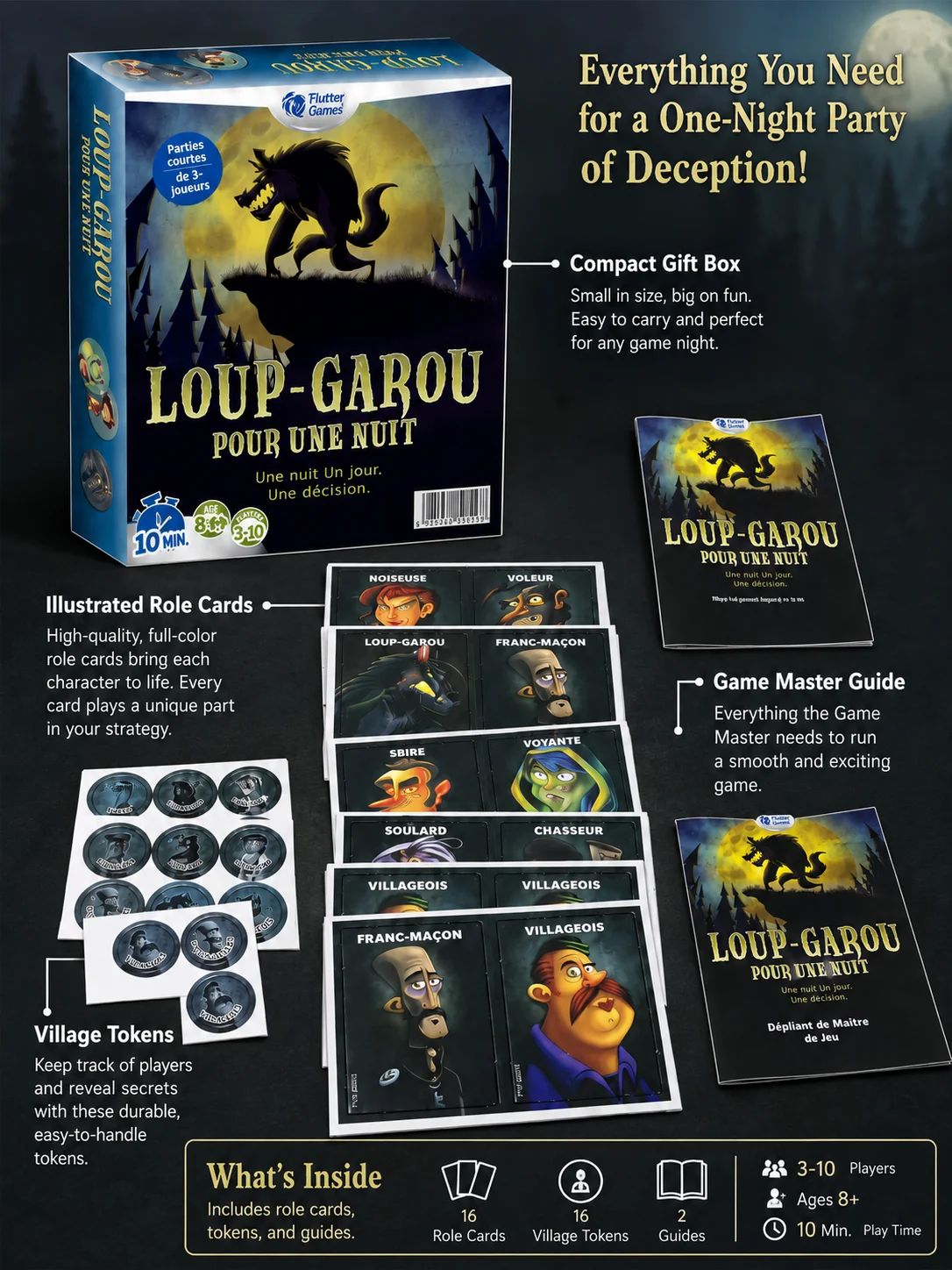 Jogo de Cartas Werewolf em Fra - Play Friends Party Games avaliação e preço