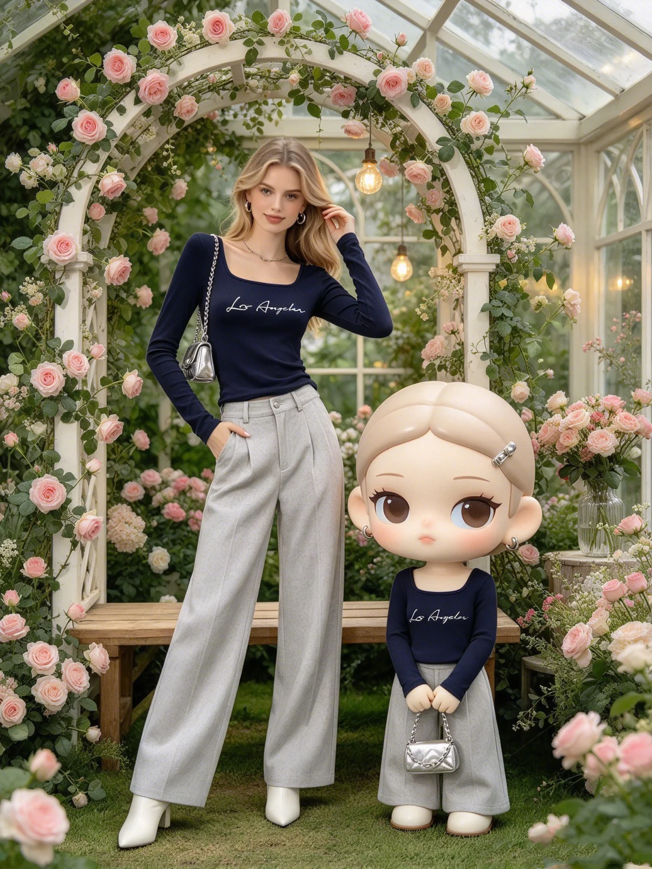 Women's 3-Piece Set Square Collar Long Sleeve T-Shirt Letter Print Cinched Waist Spring Autumn Top Outfit Ensemble