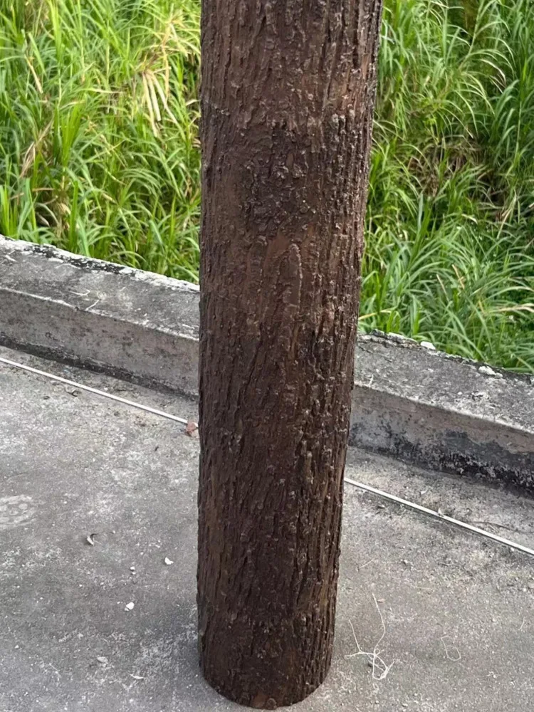Simulated tree bark wrapped columns, water pipes, gas pipes, shielding, decoration, beautification, wall pasting, balcony