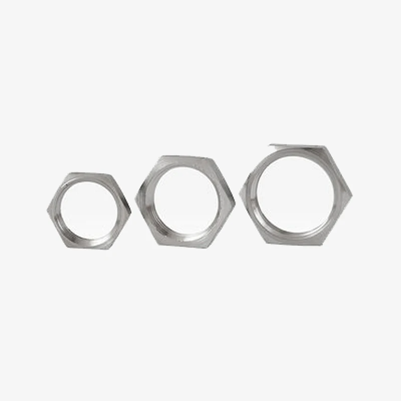 

3pcs M12 M14 Hexagon nuts lock nut root muff anti-loosing thin cover hexagon covers locking nuts 304 stainless steel nuts