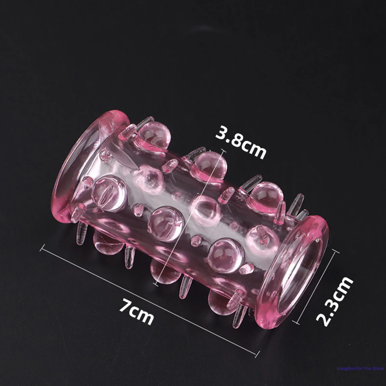 Extension Penis Sleeve Cock Rings For Men Enlarger Glans Particles Condom Lasting Delayed Sex Toys Adult Sexual Dotted Sex Goods