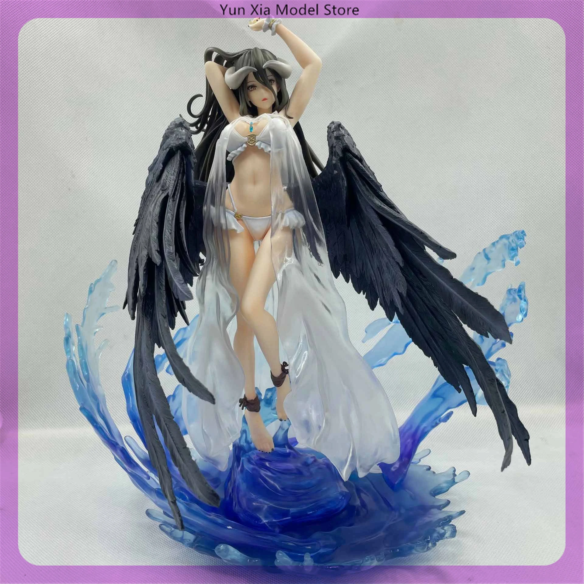 

32cm Overlord Albedo In Swimsuit Anime Girl Figure Model Gk Large Statue Boys Collection Desktop Decoration Ornament Toys Gifts