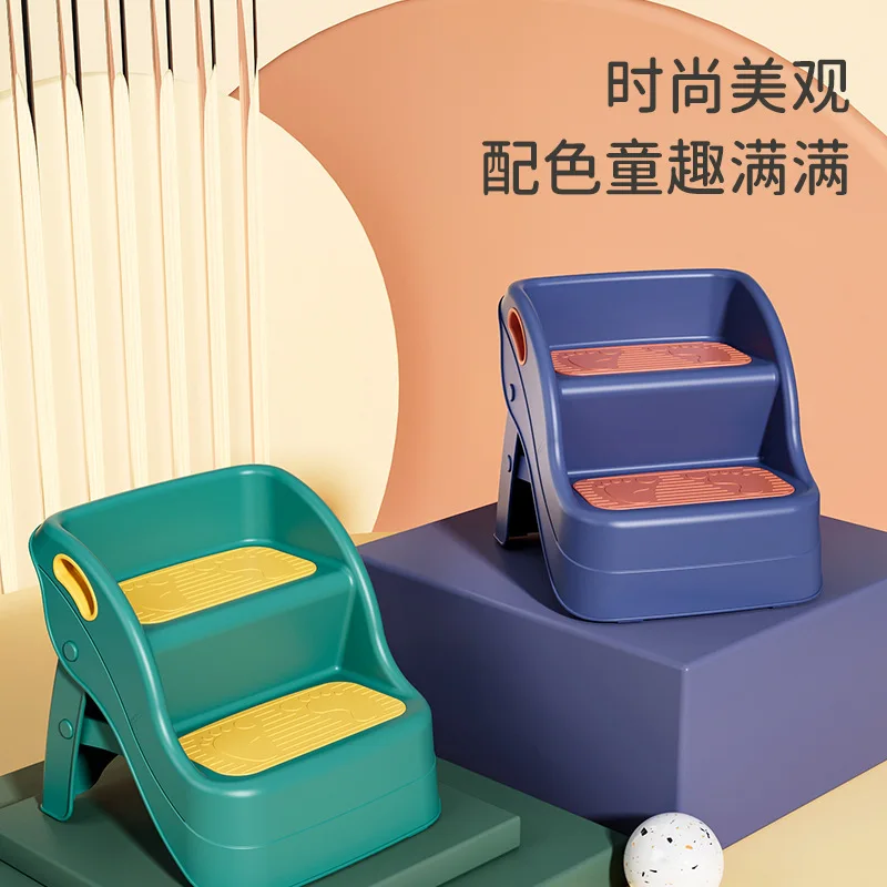 Kids' Foldable Step Stool: Handwashing, Face Washing, Toilet Anti-Slip