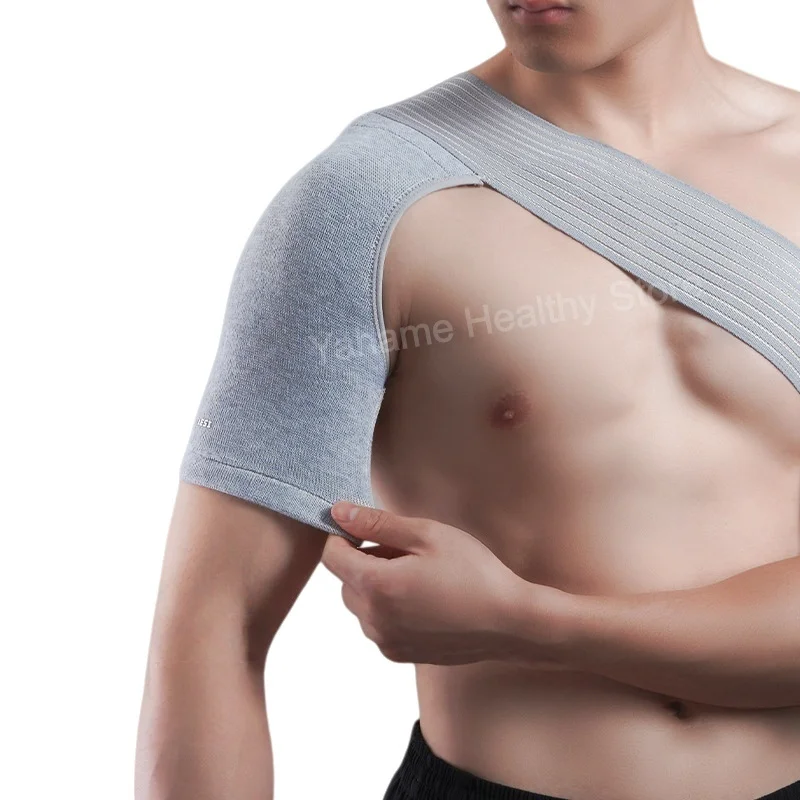 Breathable Elastic Shoulder Support Brace for Shoulder Pain Relief,Reduces Inflammation, Swelling Fits Left and Right Shoulder