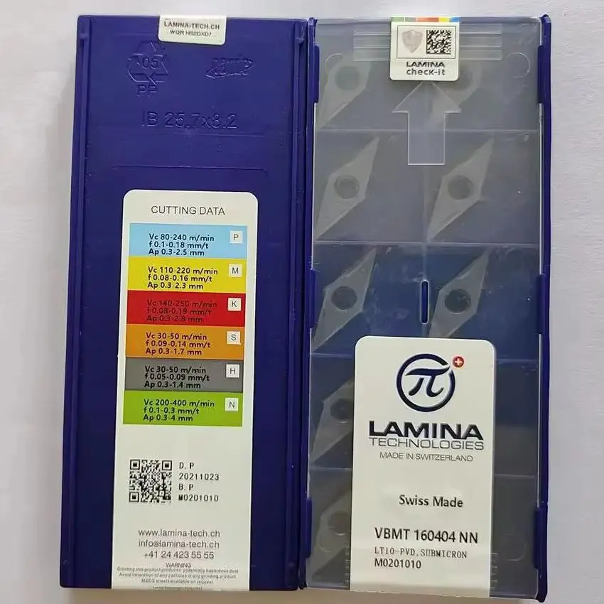 

VBMT160404NN LT10/VBMT160408NN LT10/VBMT110304NN LT10 VBMT160404 VBMT160408 VBMT110304 LAMINA CNC carbide inserts turning tools