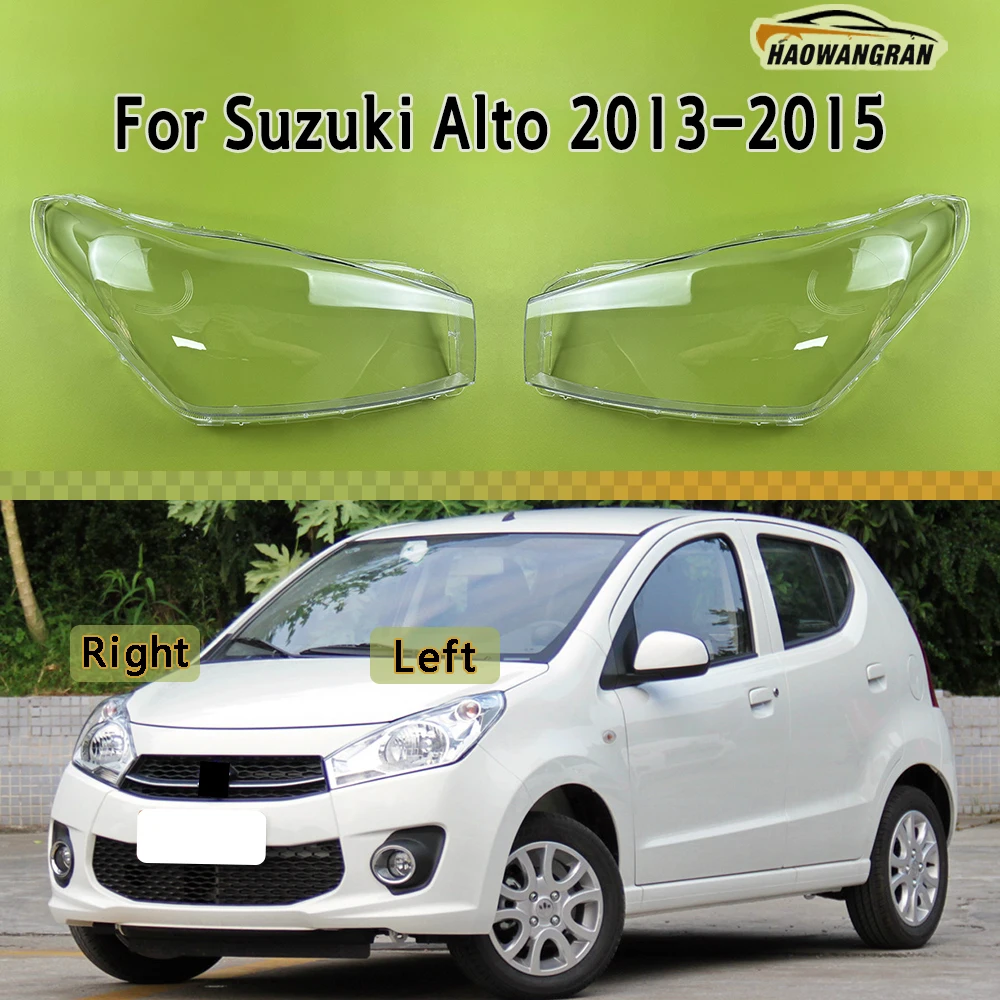 

For Suzuki Alto 2013 2014 2015 Headlamp Lamp Shell Headlight Cover Transparent Lens Plexiglass Replace Original Lampshade