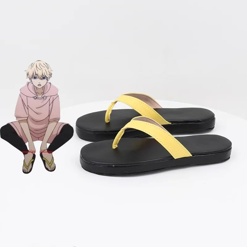 Tokyo Revengers Manjiro Sano Cosplay Schuhe Kostüm Schuhe Kunstleder Flip-Flops