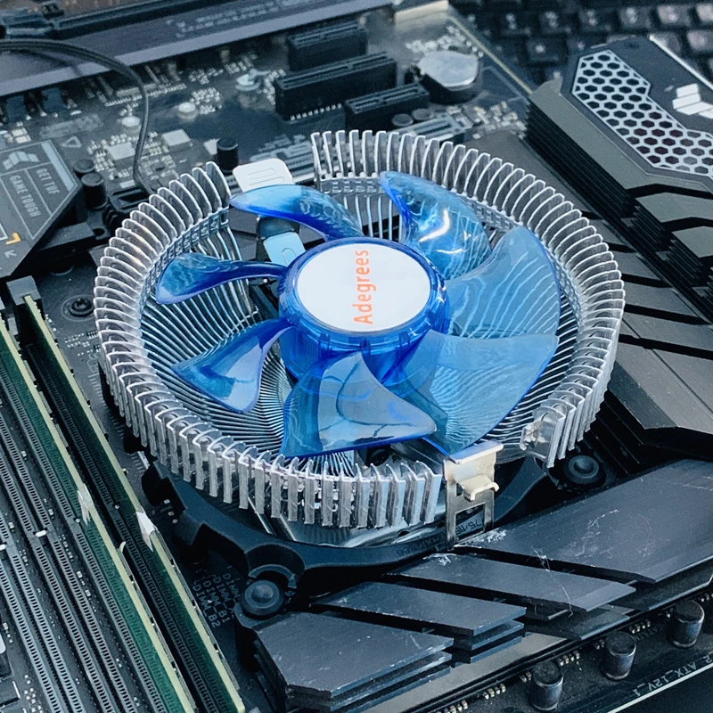 وحدة المعالجة المركزية تبريد الهواء برودة LED مروحة التبريد إنتل LGA 1151 1150 1155 1156 1700 1366 1200X79 X99 2011 AMD AM3 AM4 AM5 Ventilador