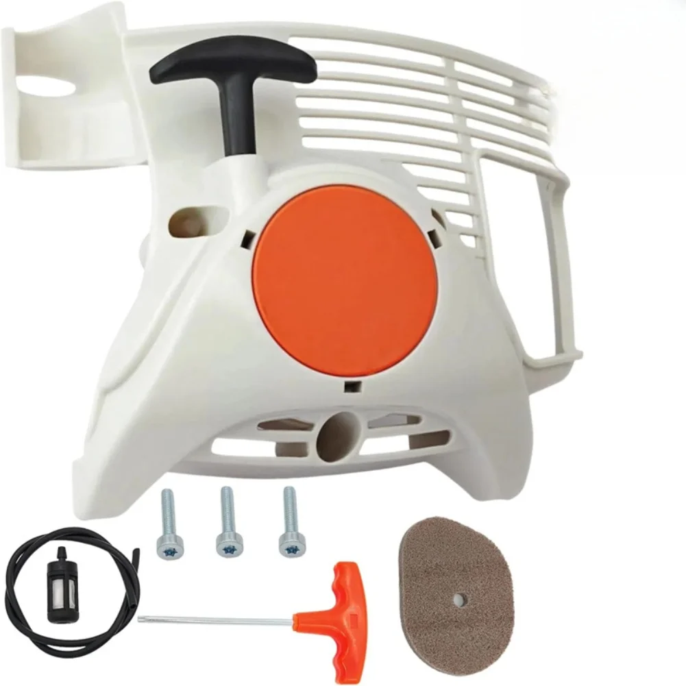 Recoil Pull Starter For  FS70RFS70FC70 - Easy Install & Smooth Garden Power Tool Accessories Starter Pull Plate Starter Assembly