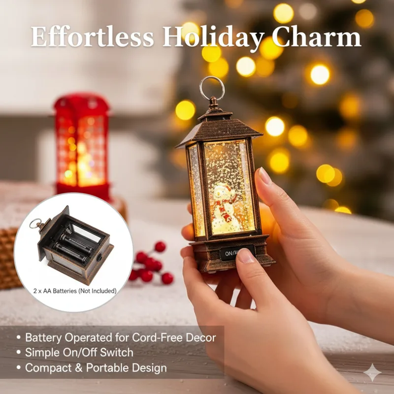 

Snow Tree Christmas Night Light Creative Table Lamp Ornament Snowfall Desktop Decoration Kids Adults Holiday Atmosphere Gift New