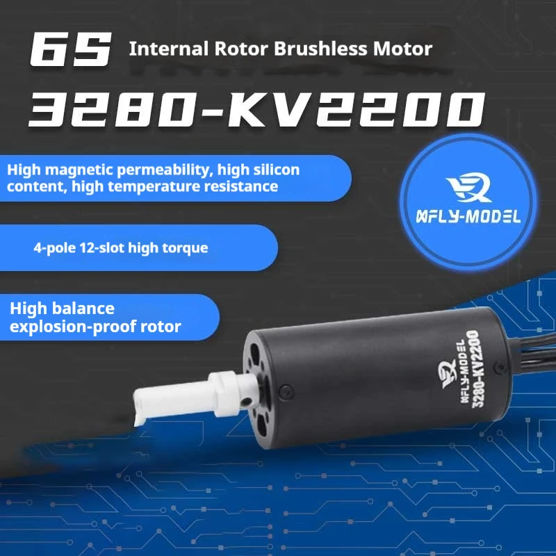 

Xfly Xunfei 3280-Kv2200 6s Internal Brushless Motor 80mm Ducted Motor Remote Control Toy Accessories