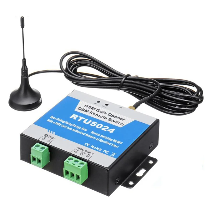 A41Z-RTU5024 GSM Gate Opener Relay Switch Wireless Remote Control Door Access Door Opener Long Antenna 850/900/1800/1900Mhz