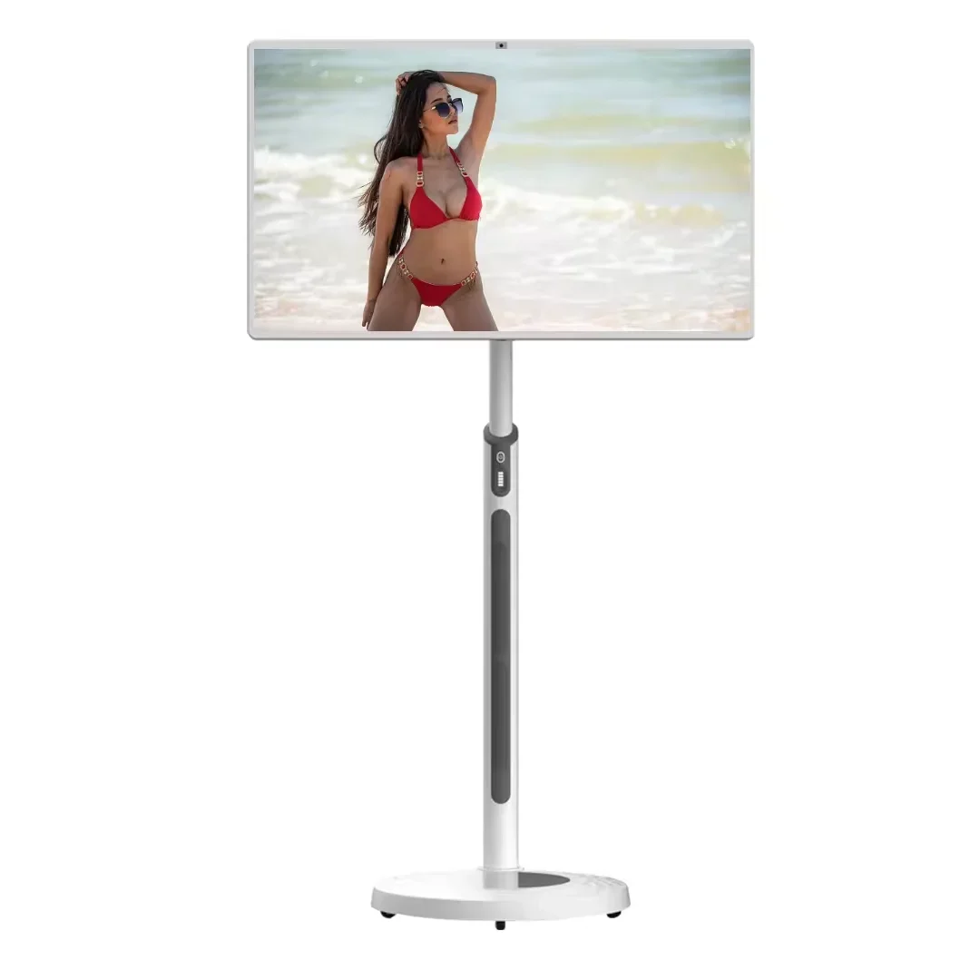 

32-inch UHD large screen supports 1080p portable rotating smart mobile TV LCD indoor advertising smart display