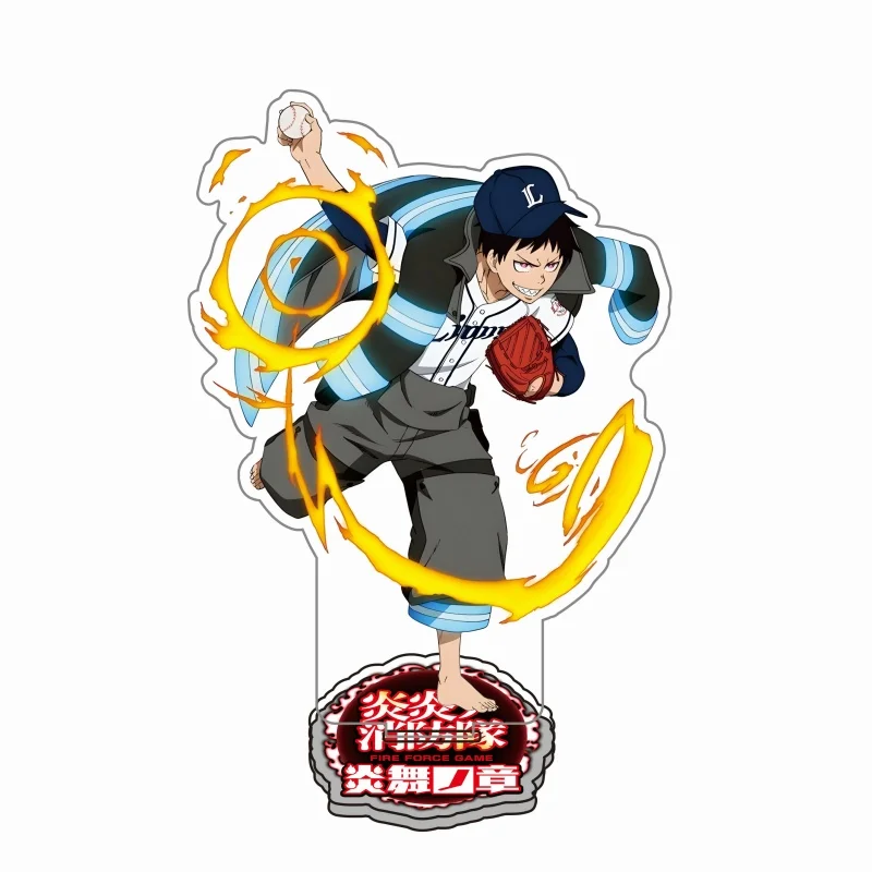 15cm Anime Fire Force Enn Enn No Shouboutai Acrylic Stand Model Plate Fans Collection Double Sided Acrylic Figures Desktop Decor