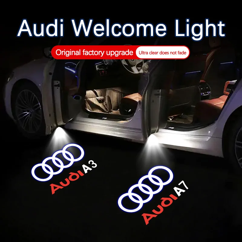 

Led Car Door Welcome Lights For Audi S3 S4 S5 S6 A1 A3 8V A4 A5 A6 A7 A8 Q3 Q5 Q7 Q8 TT Sline Logo Projector Ghost Shadow Lamp