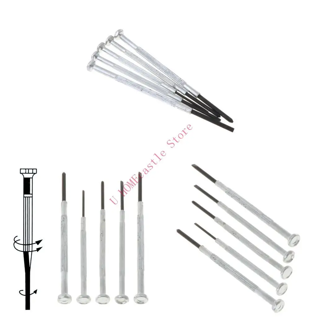 63HF 5Pcs/Set Screwdriver Micro Jewelers Mini Watchmakers Tools New Sell