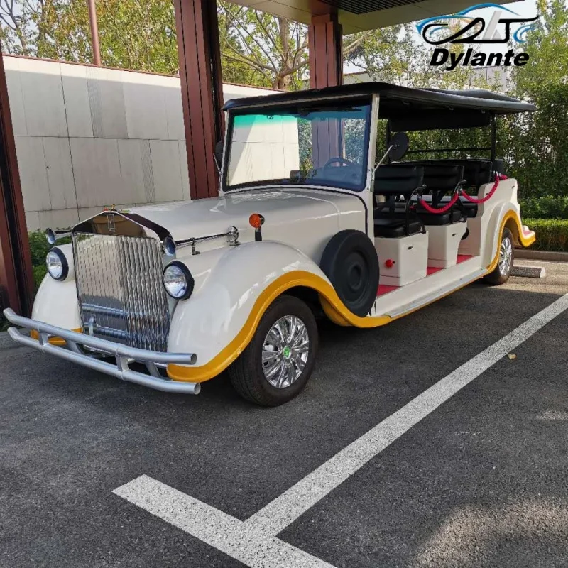High Performance Customized Electric Vintage Classic Car Lithium Battery Powered 30% Max Driving Slope Electric Golf Cart