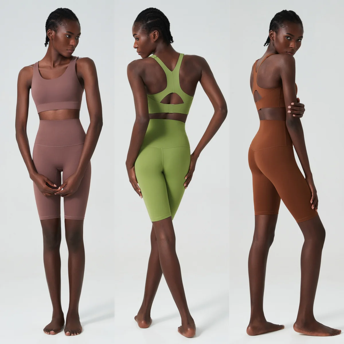 

Yoga Set 2pcs Sports Suit Women Gym Set Fitness Tracksuit Workout Female Sportswear Quick-Drying Soften shorts Yoga Clothing