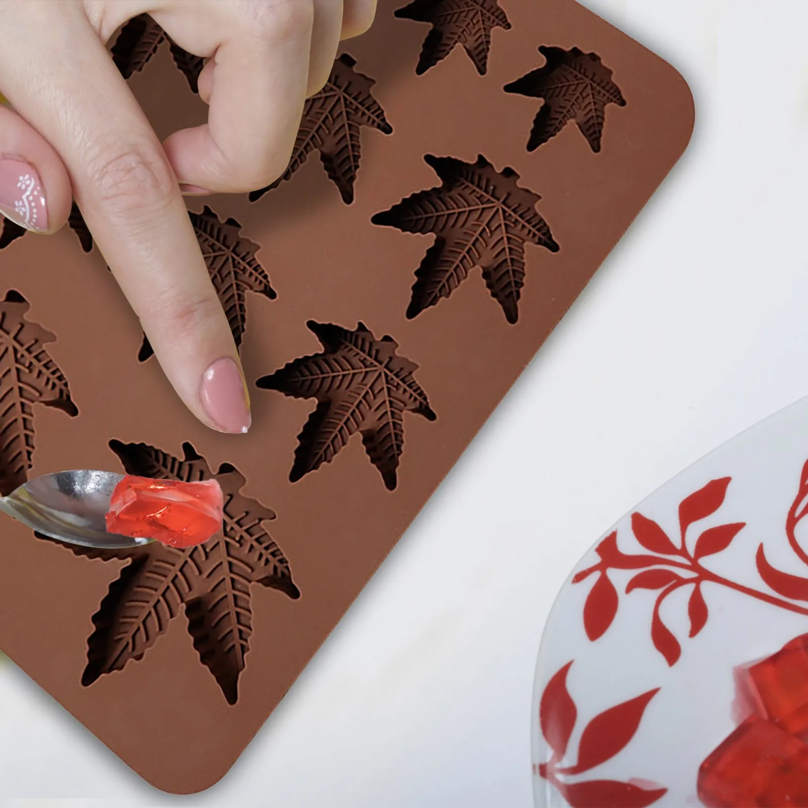 Maple Leaf Silicone Mold Fondant Candy Chocolate Mould Chocolate Cupcake Moulds DIY Cake Decorating Tools Kitchen Baking Molds