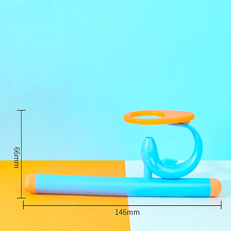 1 conjunto crianças presentes engraçados tubo de plástico soprando bola brinquedos para crianças esportes ao ar livre jogos treinamento equilíbrio aprendizagem adereços