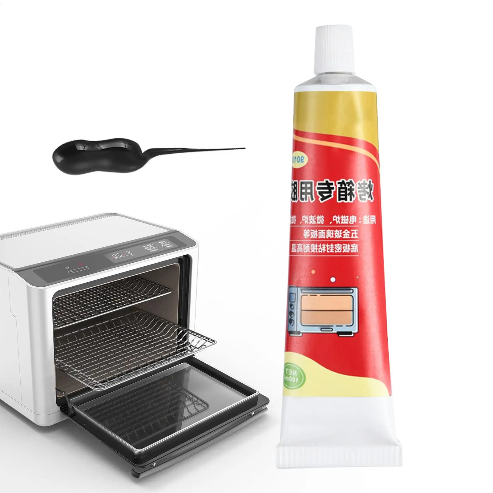 100ml Oven Glue Oven Panel Glue High Temperature Sealant Adhesive Leak Proof Fast Drying Sealant For Oven Cooktop Microwave