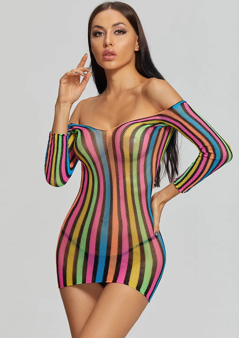 ร้อนร้อนชุดชั้นในเซ็กซี่ผู้ใหญ่หญิงที่มีสีสันลายกระโปรงสั้นแน่น Netwear XXX ชุดชั้นในเซ็กซี่ชุดที่แปลกใหม่ชุดเซ็กซี่ร้อน