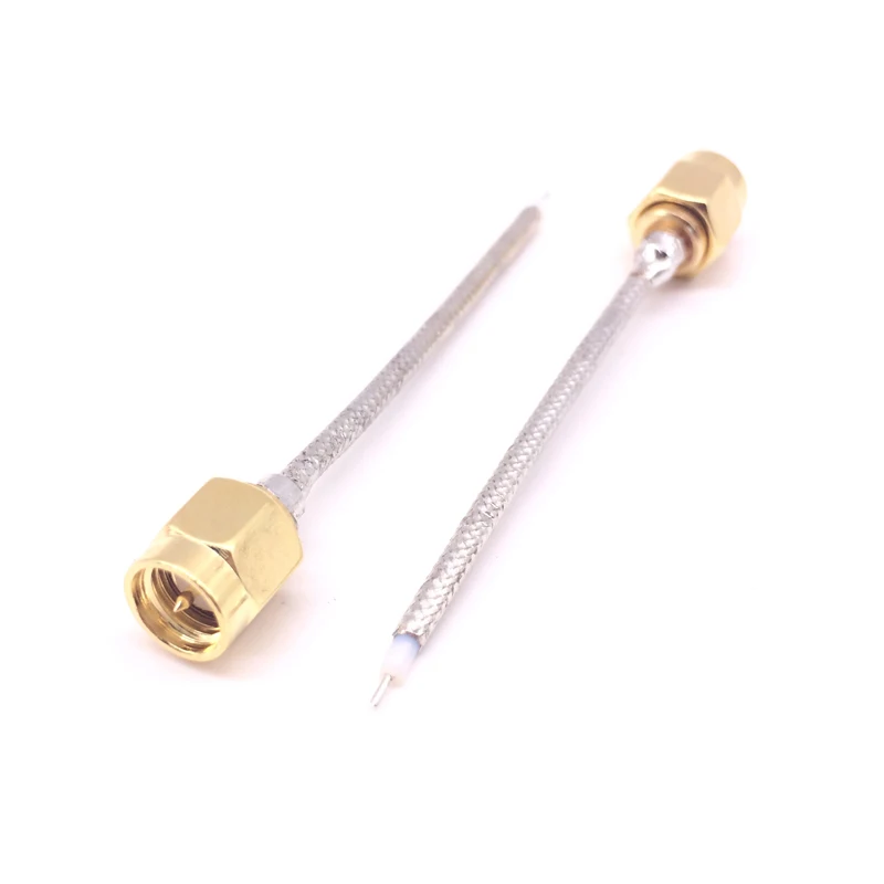 1PCS SMA Male Plug Solder to open For Semi-Rigid RG405 0.086