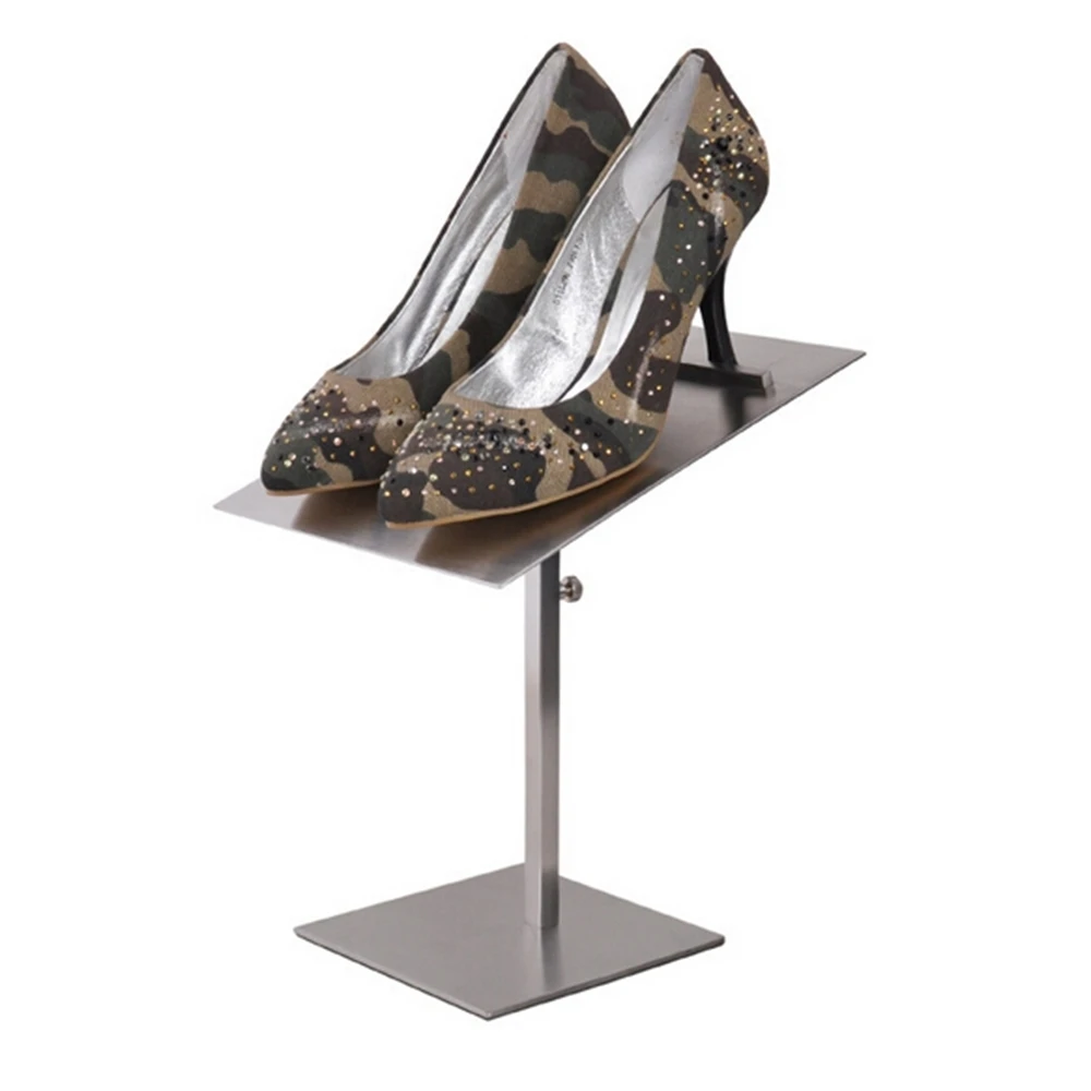 

Shoe High Heel Holder Stainless Steel Shoes Desktop Display Rack Shoes Showing Stand Boutique Store Display Fixture