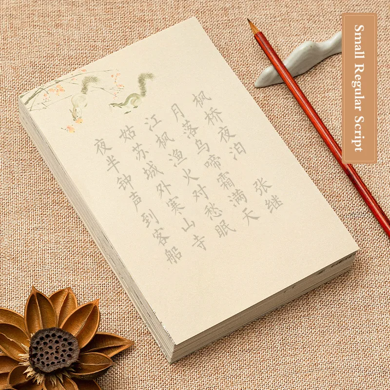 Pinsel Copybook Chinesische Kleine Regelmäßige Skript Copybooks Gedicht Copybook Chinesischen Laufenden Skript Song Huizong Kalligraphie Copybooks