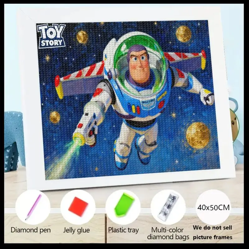 

1 шт. «История игрушек» Buzz Lightyear 5D Набор для алмазной живописи, полная дрель, хрустальные стразы, художественное ремесло с изображением Buzz Flying in Space wit