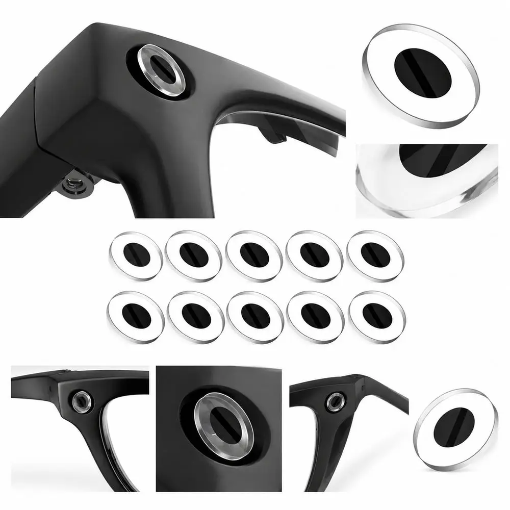 12PCS Self Adhesive Film Smart Glasses LED Cover Scratch Resistant Ultra Thin Glasses Light Blocker Glare Reduction Removable